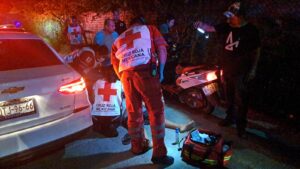 Conductor de motoneta sufre accidente sobre la avenida México