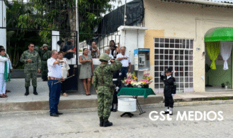 Celebran acto de incineración de bandera en Ejido de Ixtapa