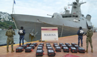 Armada de México asegura casi una tonelada de cocaína frente a las costas de Acapulco