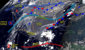 Condiciones meteorológicas en México para el 5 de noviembre de 2023