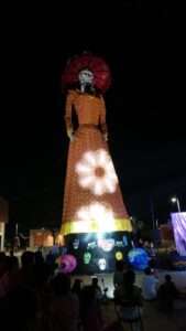 Inauguración de la segunda catrina gigante desata controversia en Puerto Vallarta