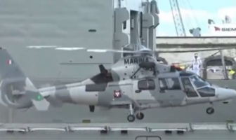 Se desploma helicóptero de la Marina en Michoacán, reportan 3 muertos