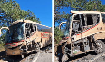 Aparatoso accidente entre tráiler y autobús en Cabo Corrientes deja dos personas lesionadas