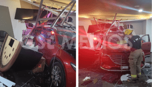 Accidente en el Casino Life: Camioneta irrumpe en el establecimiento