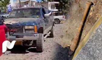 Percance vial desata riña entre conductores en la colonia Infonavit