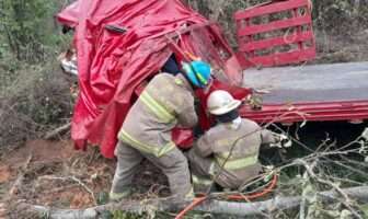 Conductor pierde la vida tras caer con su camioneta a un barranco en Mascota