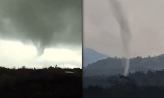 Reportan tornado en las faldas del volcán Paricutín, Michoacán
