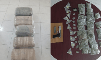 Aseguran un arma y narcóticos en Rosamorada, Nayarit