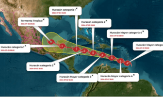 Huracán Beryl se acerca a la Península de Yucatán: Autoridades exhortan a extremar precauciones