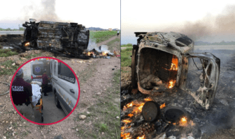 Sufren brutal accidente funcionarios de San Pedro Lagunillas