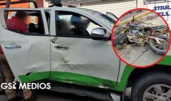 Motociclista choca contra patrulla en El Pitillal; hay dos heridos