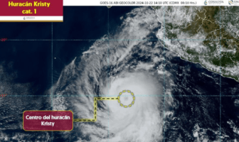 Kristy se intensifica a huracán frente a costas mexicanas