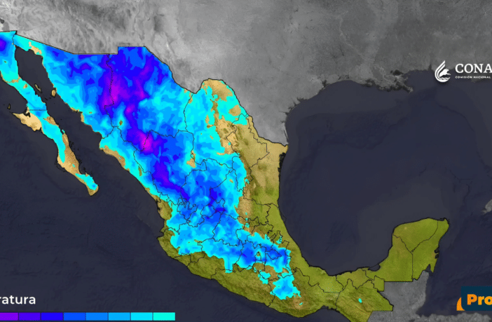 Fuerte frente frío afectará gran parte de México
