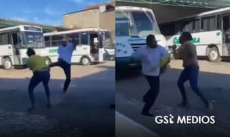 Pelea campal entre chofer y pasajero en terminal de Sayulita se viraliza