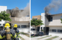 Incendio en fraccionamiento Jade moviliza a cuerpos de emergencia en Ixtapa