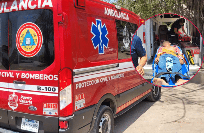 Hombre se desvanece en vía pública de Puerto Vallarta y es víctima de robo
