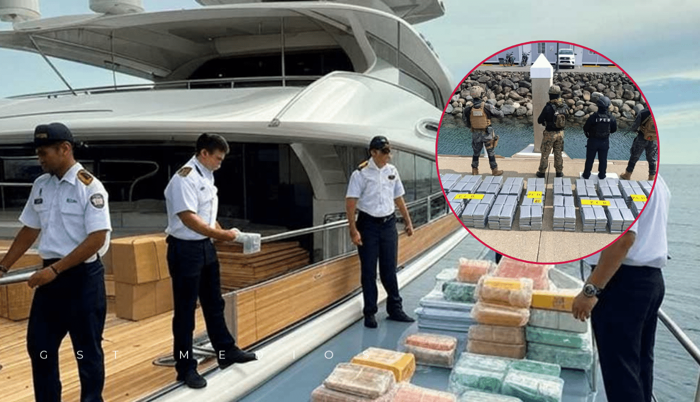 Capturan en Costa Rica a tres mexicanos con 840 kilos de cocaína ocultos en un yate de lujo