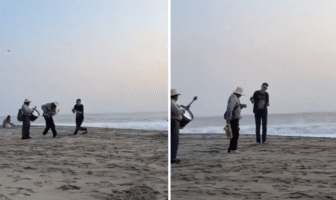 Captan a turista agrediendo a músicos mexicanos en playa de Oaxaca