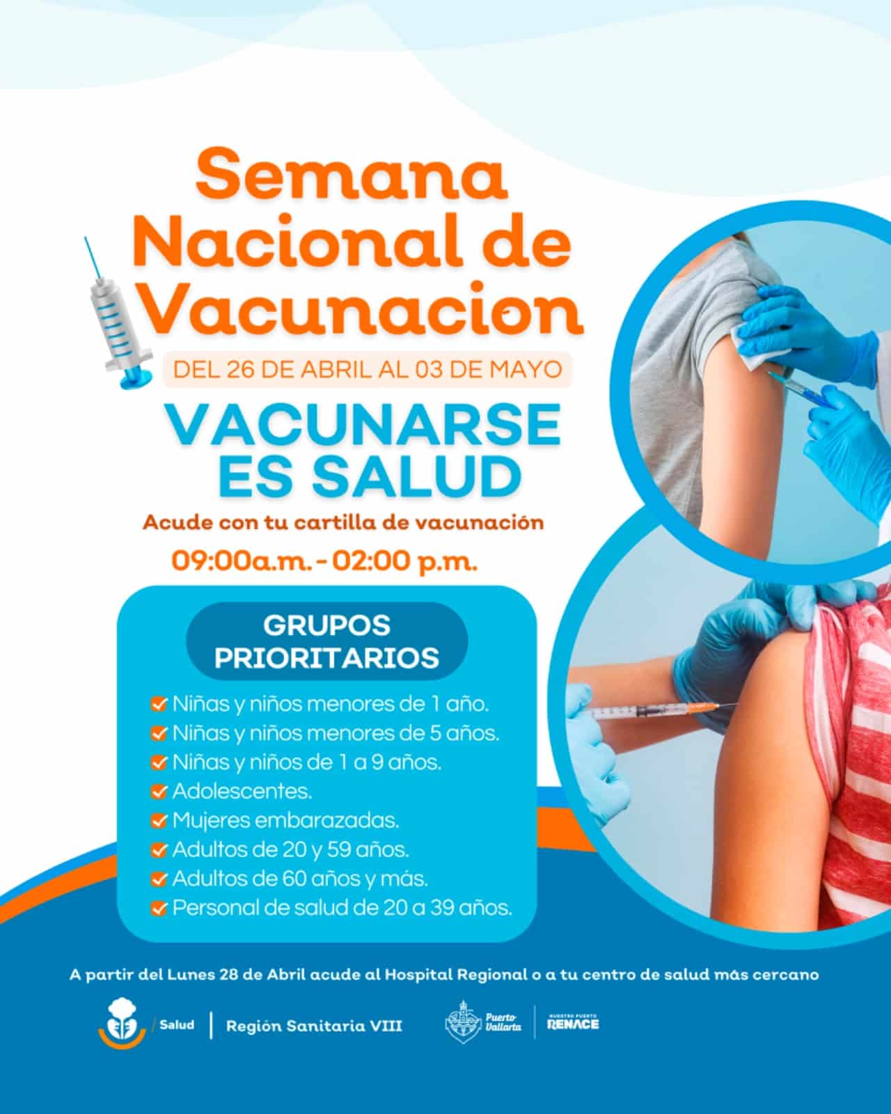 Mañana da inicio la jornada de vacunación en Puerto Vallarta