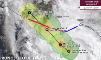 Huracán Erick: Se pronostica que tocará tierra como categoría 3 Huracán Erick: Se pronostica que tocará tierra como categoría 3