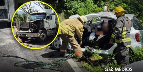 Choque frontal en Cabo Corrientes deja una persona gravemente herida