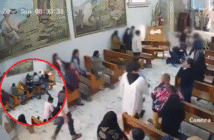 VIDEO: Intentó asesinar a un hombre durante misa en Edomex; feligreses lo detienen