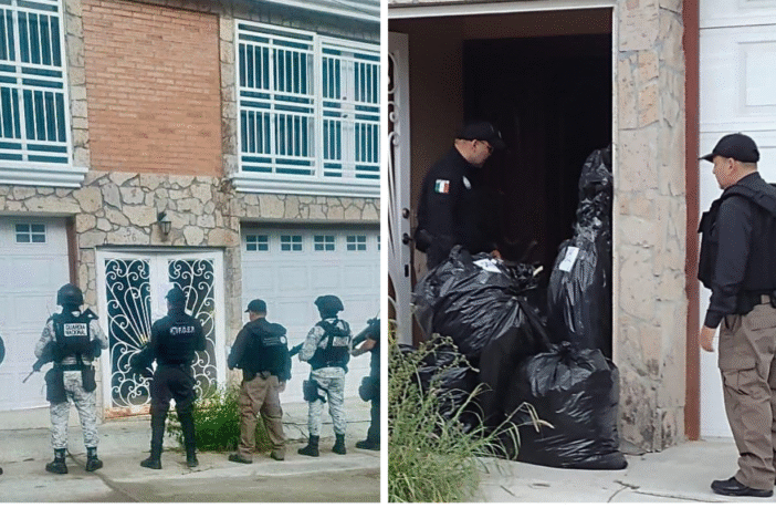 Aseguran más de 150 kilos de mariguana y camioneta robada en finca de Teocaltiche