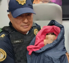 Policías rescatan a bebé de cuatro meses abandonado en la colonia Tacubaya