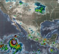 Lluvias intensas azotarán este lunes a Jalisco, Sinaloa, Durango, Nayarit y el sureste de México