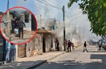 Incendio consume vivienda abandonada en la colonia Leandro Valle