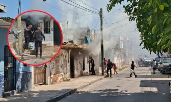 Incendio consume vivienda abandonada en la colonia Leandro Valle