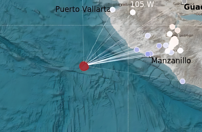 Sismo magnitud 5.4 sacude frente a costas de Jalisco