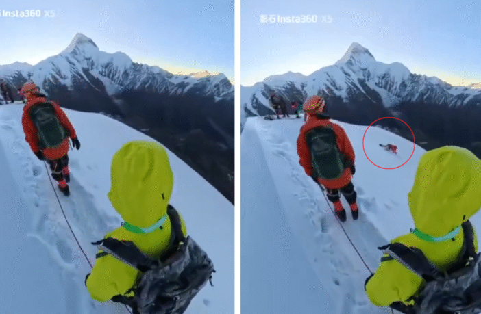 Selfie mortal: turista muere tras resbalar en el Monte Nama, China