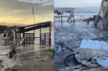 Campamento Tortuguero Boca de Tomates sufre daños por el fuerte oleaje tras el paso de “Priscilla”