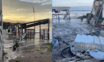 Campamento Tortuguero Boca de Tomates sufre daños por el fuerte oleaje tras el paso de “Priscilla”