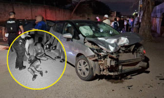 Grave accidente en la colonia Volcanes deja dos menores lesionados