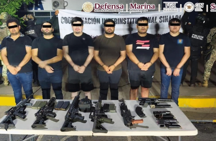 Caen seis integrantes de célula criminal en Culiacán