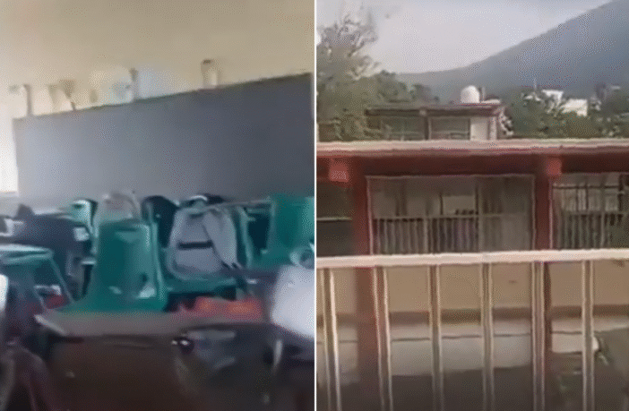 VIDEO: Maestra protege a sus alumnos de primaria durante balacera en Monterrey
