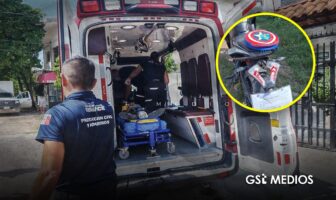 Menor de edad gravemente lesionado tras accidente de moto