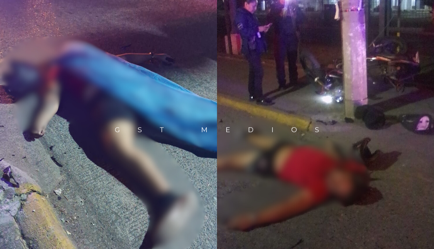 Motociclista muere en González Gallo tras estrellarse contra un poste