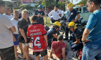 Accidente vial en Lomas de Coapinole deja motociclista lesionado
