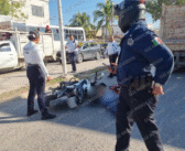 Motociclista derrapa en Villas del Real y sufre graves lesiones