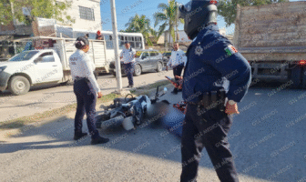Motociclista derrapa en Villas del Real y sufre graves lesiones