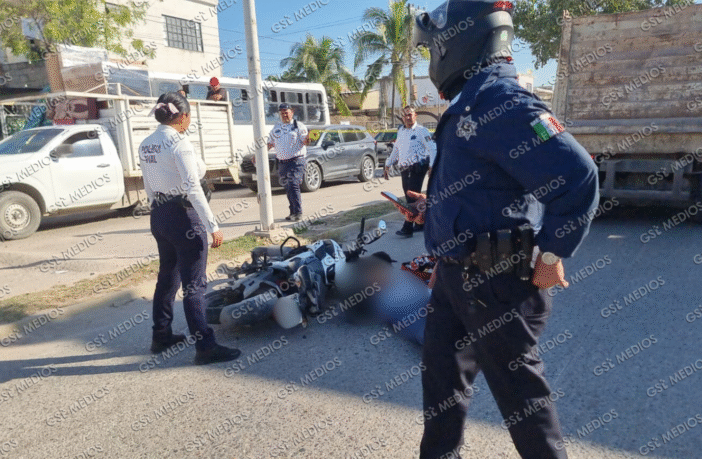 Motociclista derrapa en Villas del Real y sufre graves lesiones