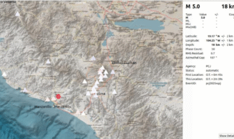 Sismo en Jalisco sacude municipios sin provocar afectaciones