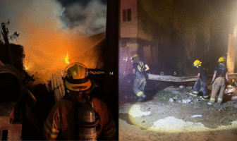 Se registra incendio en bodega en la delegación de Las Juntas