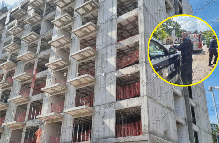Cae obrero del 8vo piso de un edificio y pierde la vida al instante