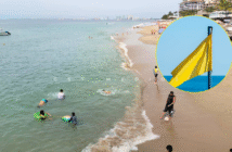 Predomina bandera amarilla en playas de Puerto Vallarta