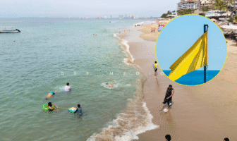 Predomina bandera amarilla en playas de Puerto Vallarta