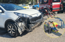 Motociclista y conductora protagonizan accidente vial en Vallarta 750